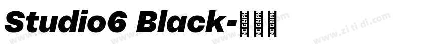 Studio6 Black字体转换